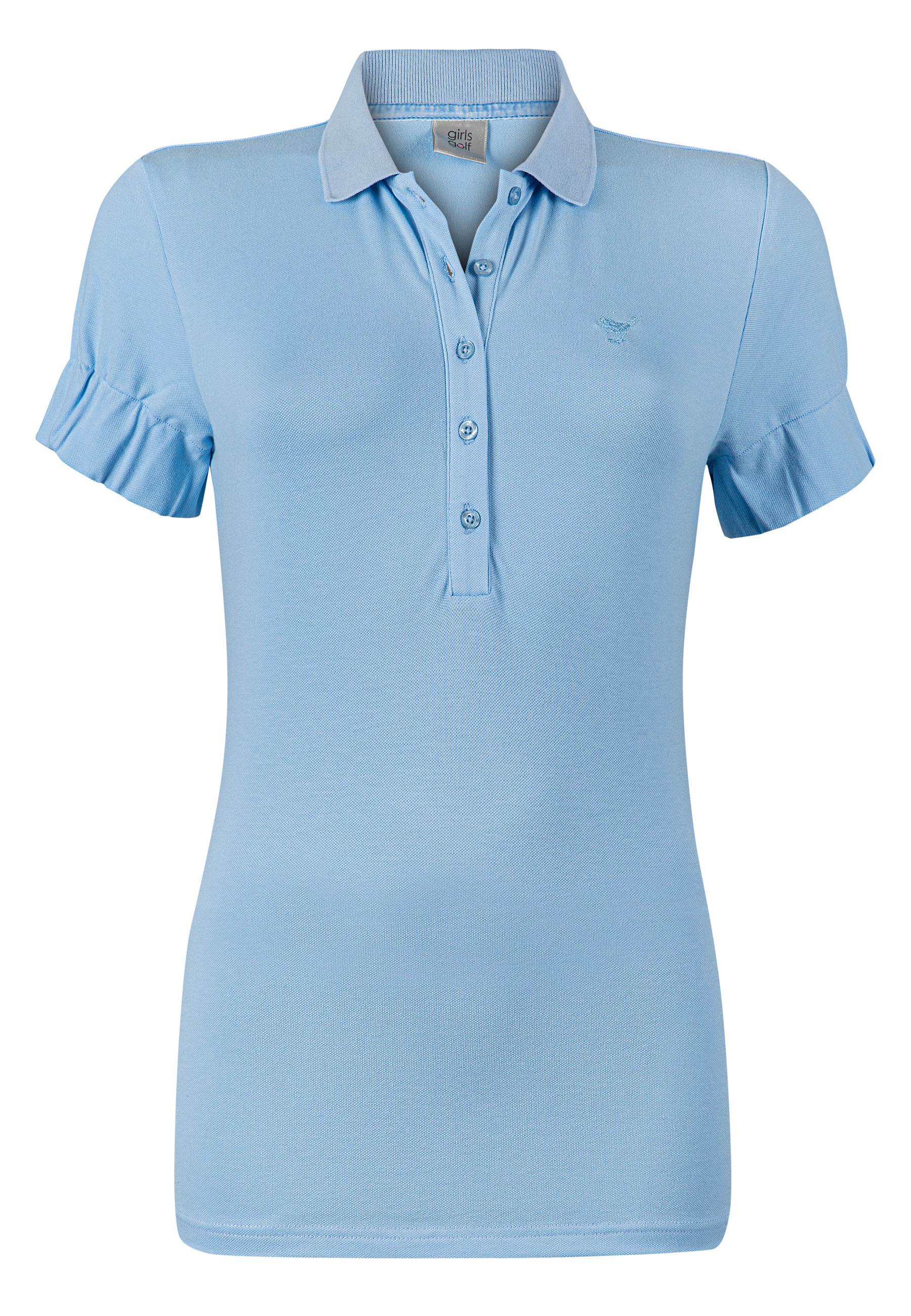 polo 1/2 sleeve SIMPLY BABY BLUE RUFFLES