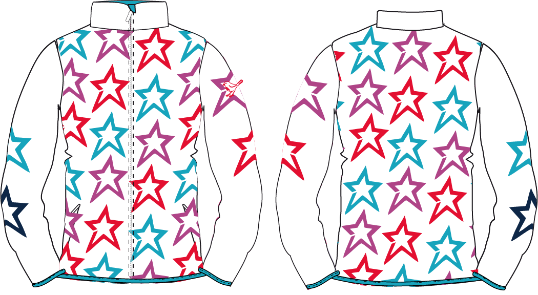 girls golf powerstretch jacket  'COLOR STAR'
