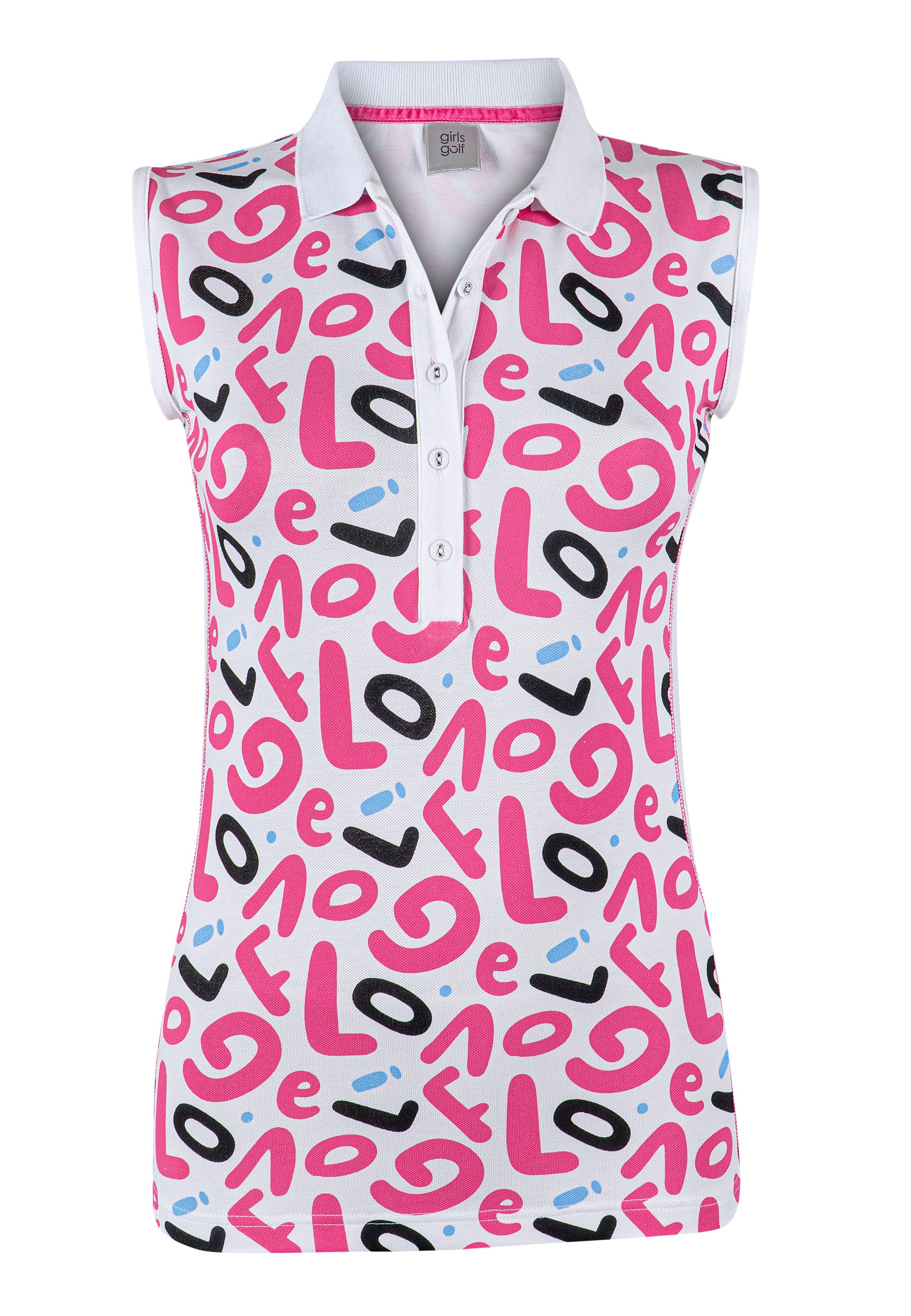sleeveless polo CRAZY GAME PINK