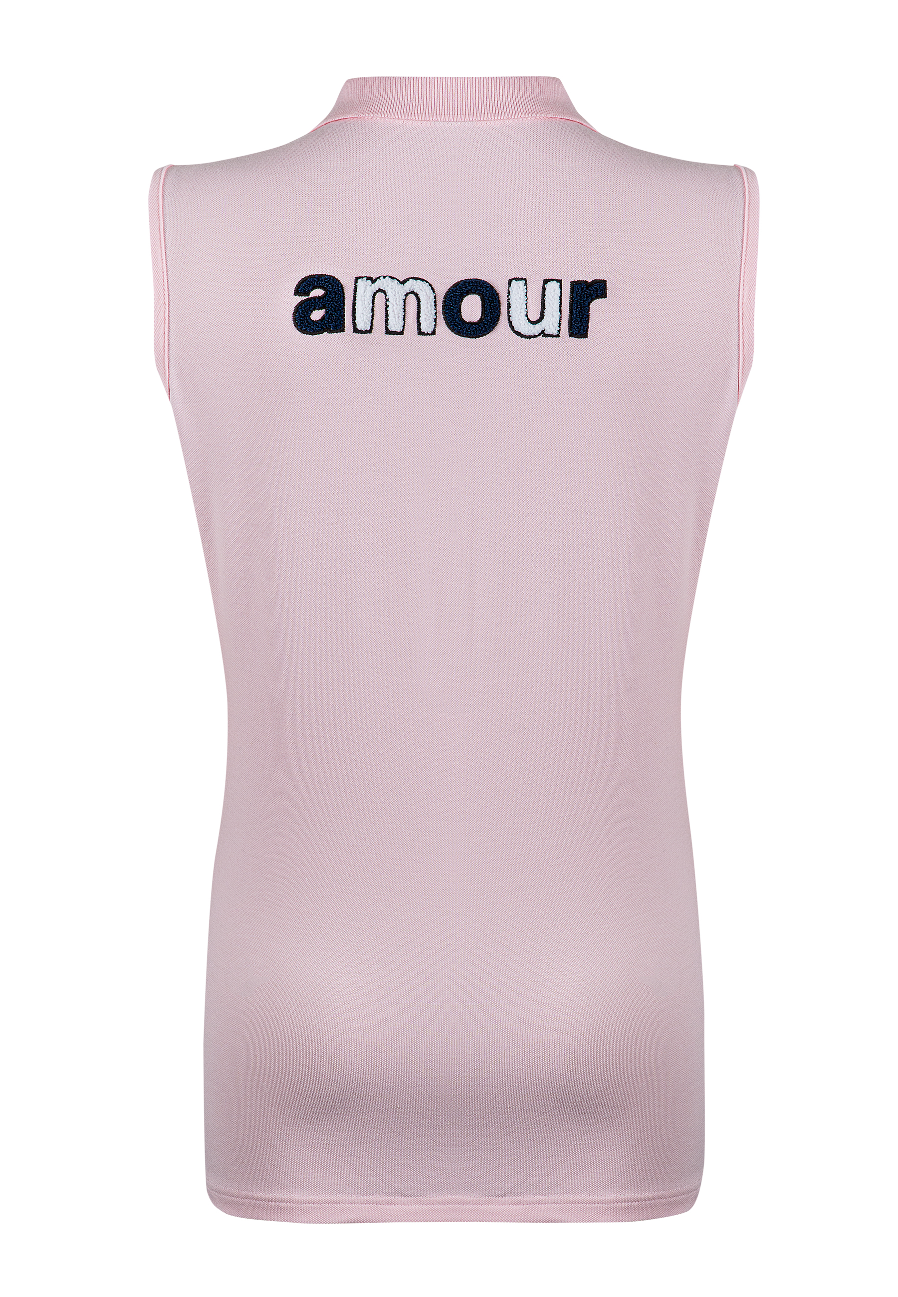 sleeveless polo AMOUR ROSE