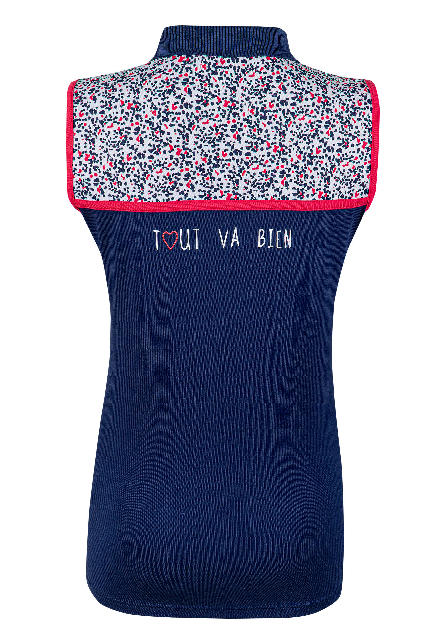 polo 1/2 sleeve TOUT VA BIEN BLEU
